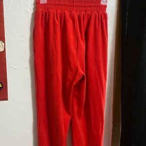 red amazon joggers